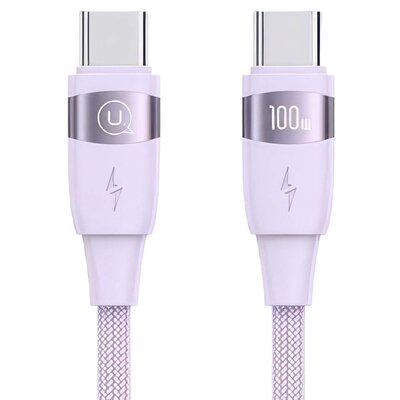 Kabel USB-C - USB-C USAMS US-SJ632 100W 1.2 m Fioletowy