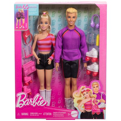 Lalka Barbie Fashionistas Barbie i Ken na wrotkach HXK90