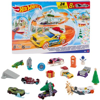 Zestaw pojazdów Hot Wheels Kalendarz adwentowy 2024 HTG00