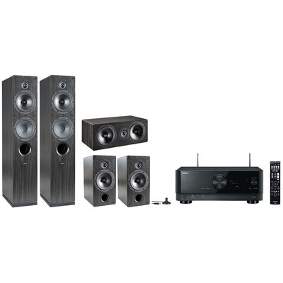 Kino domowe YAMAHA RX-V4A + INDIANA LINE Tesi 561+261+761 Czarny