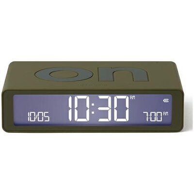 Budzik LEXON Flip Classic Khaki