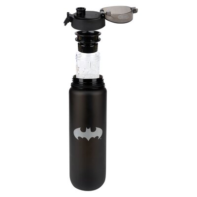 Butelka plastikowa SOXO Batman 1000 ml Czarny