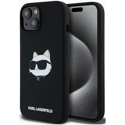 Etui KARL LAGERFELD Silicone Choupette Head MagSafe do Apple iPhone 13/14/15 Czarny