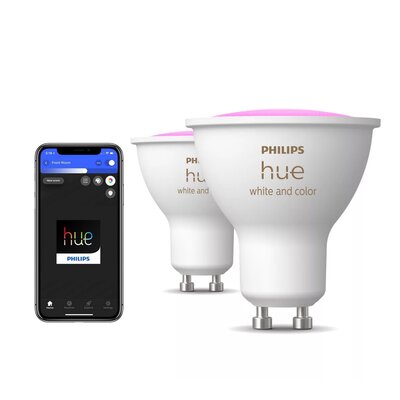 Inteligentna żarówka LED PHILIPS HUE White and color Ambiance GU10 (2 szt.)
