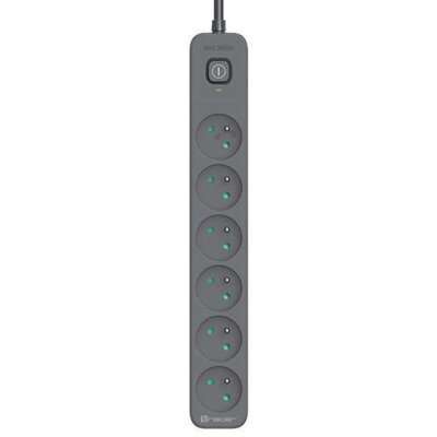 Listwa zasilająca TRACER Power Line+ (1,8 m) Grafitowy