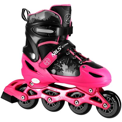 Łyżworolki NILS EXTREME NA18137A (rozmiar 31-34) Czarno-różowy