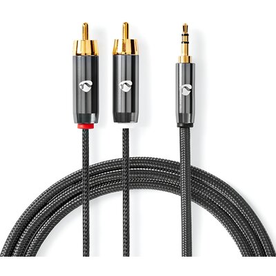 Kabel 2xRCA - Jack 3.5 mm NEDIS 5 m