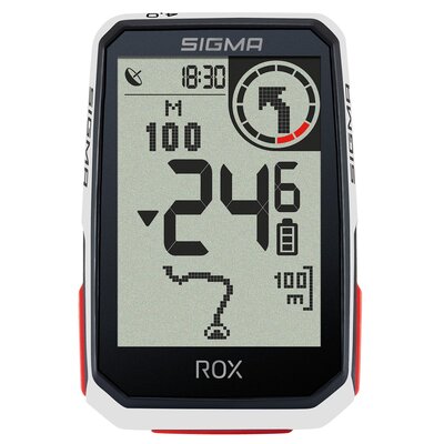 Nawigacja rowerowa SIGMA Rox 4.0 Biały Podświetlany