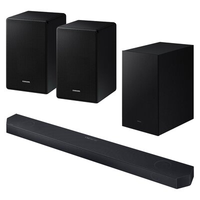 Soundbar SAMSUNG HW-Q700D EN + Kolumny głośnikowe SAMSUNG SWA-9500S Czarny (2 szt.)