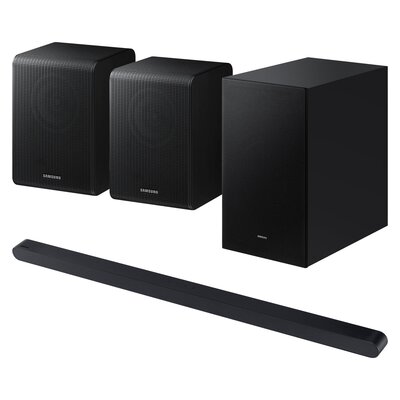 Soundbar SAMSUNG HW-S700D EN Czarny + Kolumny głośnikowe SAMSUNG SWA-9200S Czarny (2 szt.)