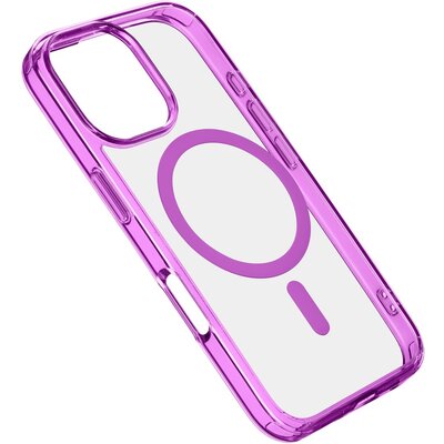 Etui CELLULARLINE Iconic Magsafe do Apple iPhone 16 Pro Przezroczysto-różowy