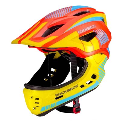 Kask rowerowy ROCKBROS TT-32SOYB-S Żółto-pomarańczowy dla Dzieci (rozmiar S)
