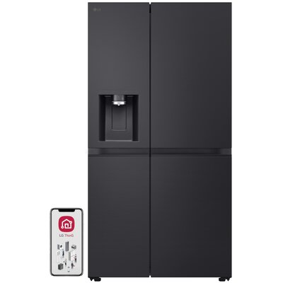 Lodówka LG GSLE91EVAC Side by Side 179cm Ciemny grafit NatureFresh