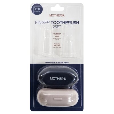 Szczoteczka do zębów dla niemowląt MOTHER-K 4FEE-1771C 3 - 6 m (2 sztuki)