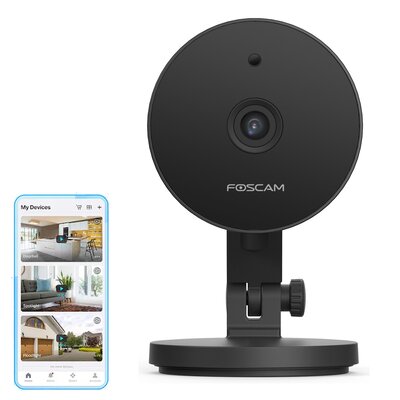 Kamera FOSCAM C5M 5MP Wewnętrzna, Wi-Fi / Bluetooth / LAN, Kamera obrotowa Czarny