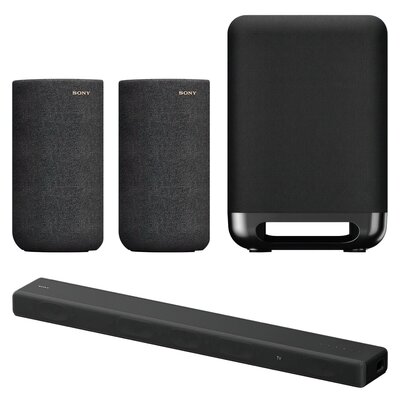 Soundbar SONY HT-A3000 + Kolumny głośnikowe SONY SA-RS5 Czarny (2 szt.) + Subwoofer SONY SASW5.CEL Czarny