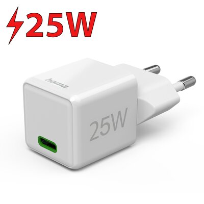 Ładowarka sieciowa HAMA Supermini PD/QC 25W Biały