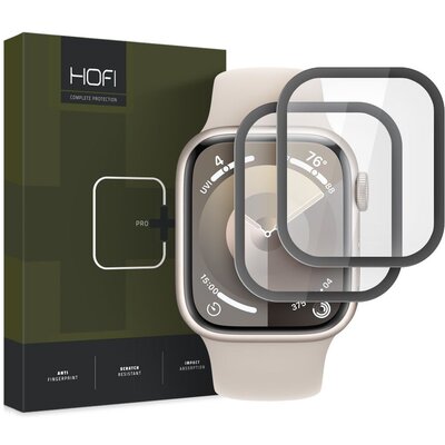 Szkło hybrydowe HOFI Hybrid Glass do Apple Watch 7/8/9 (41 mm) Czarny