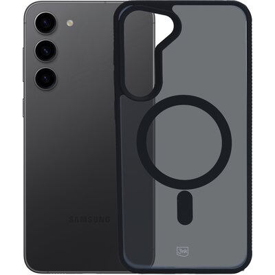 Etui 3MK Smoke MagCase do Samsung Galaxy S24+ Czarny transparentny