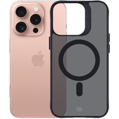 Etui 3MK Smoke MagCase do Apple iPhone 16 Pro Czarny transparentny