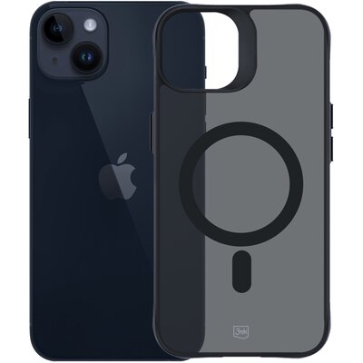 Etui 3MK Smoke MagCase do Apple iPhone 14 Plus Czarny transparentny