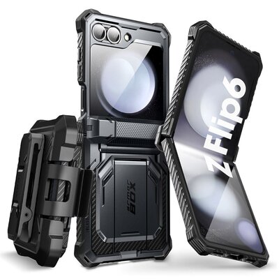 Etui SUPCASE Iblsn ArmorBox do Samsung Galaxy Z Flip 6 Czarny