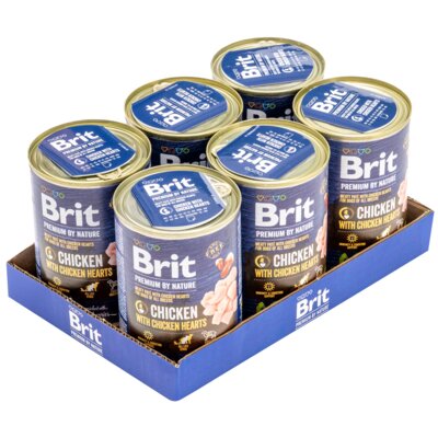 Karma dla psa BRIT Premium by Nature Kurczak z sercami 6 x 400 g