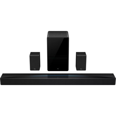 Soundbar TCL Q85HE Czarny 7.1.4-kanałowy, Bezprzewodowy Subwoofer, Wi-Fi, BT, AirPlay2, HDMI eARC, Dolby Atmos, DTS:X