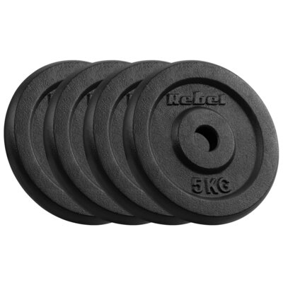 Zestaw obciążeń REBEL ACTIVE RBA-2128 (4 x 5 kg)