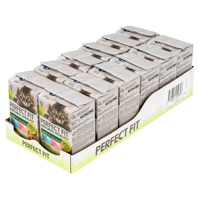 Karma dla kota PERFECT FIT Adult 1+ Ryba oceaniczna z łososiem (72 x 50 g)