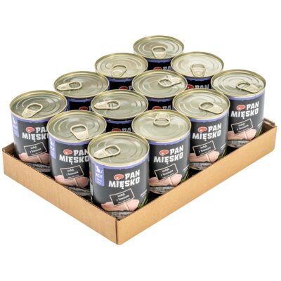 Karma dla kota PAN MIĘSKO Indyk z łososiem 12 x 400 g