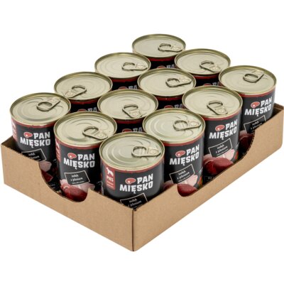 Karma dla psa PAN MIĘSKO Indyk z jeleniem 12 x 400 g