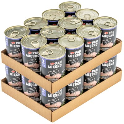 Karma dla kota PAN MIĘSKO Indyk z łososiem 24 x 400 g