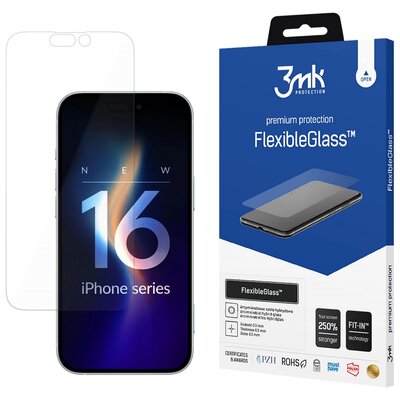 Szkło hybrydowe 3MK FlexibleGlass do Apple iPhone 16 Plus