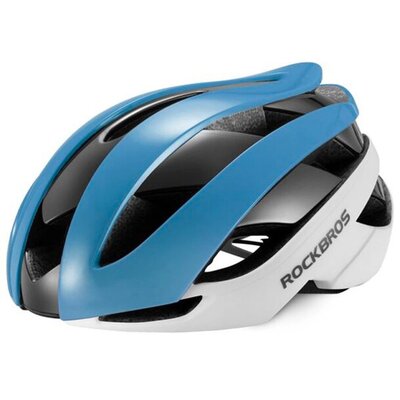 Kask rowerowy ROCKBROS 10110004003 Niebiesko-biały Szosowy (rozmiar L)