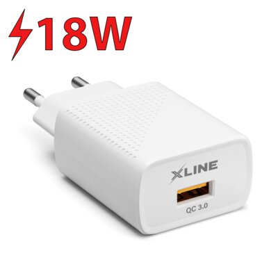 Ładowarka sieciowa XLINE WC601W 18W Biały ładowarka do telefonu USB + kabel