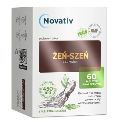Żeń-szeń NOVATIV Complex (60 tabletek)