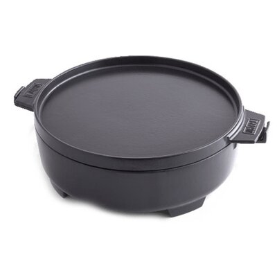 Kociołek na ognisko WEBER Dutch Oven Duo GBS 2w1 6.8L Czarny