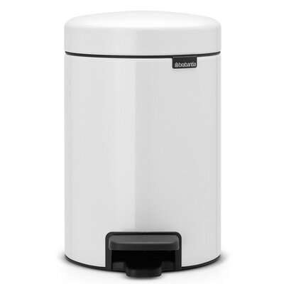 Kosz na śmieci z pedałem BRABANTIA 112126 NewIcon uszczelka przeciwzapachowa, malowany 3L Biały