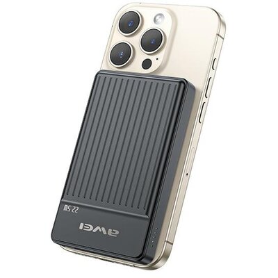 Powerbank indukcyjny AWEI MagSafe P33K 10000mAh 22.5W Czarny