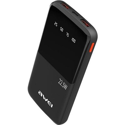 Powerbank AWEI P10K 10000mAh 22.5 W Czarny