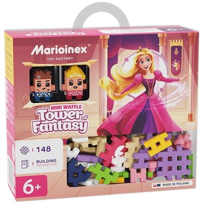 Klocki elastyczne MARIOINEX Mini Waffle Księżniczka: Wieża Fantazji 905791