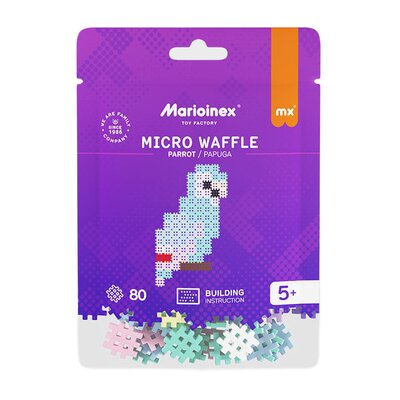 Klocki plastikowe MARIOINEX Micro Waffle Papuga 905883