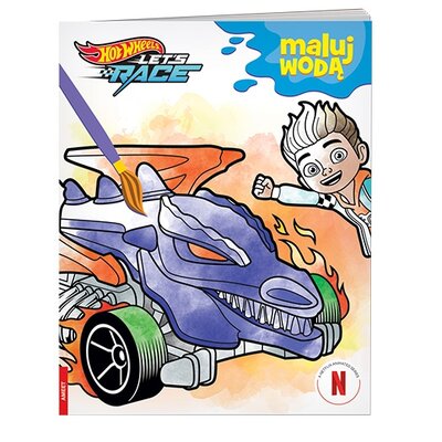 Kolorowanka Hot Wheels Maluj wodą MW-1601 (miękka okładka)
