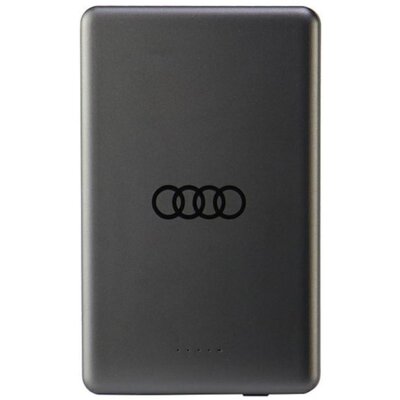Powerbank indukcyjny AUDI Big Logo MagSafe 5000 mAh 15W Szary