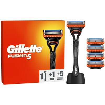 Golarka GILLETTE Fusion5 + 5 ostrzy + Stojak