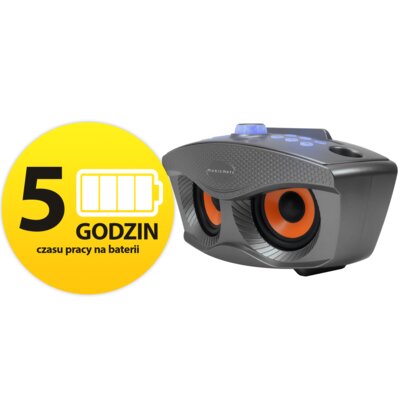 Power audio MUSICMATE MM-SK70-GR SingOwl Mikrofon Głośnik Karaoke