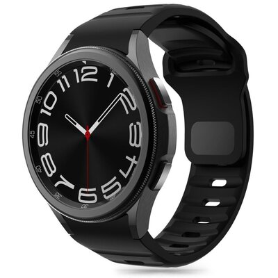 Pasek TECH-PROTECT Silicone Line do Samsung Galaxy Watch 4/5/5 Pro/6/FE (szerokość paska 20 mm) Czarny