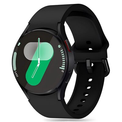 Pasek TECH-PROTECT Silicone do Samsung Galaxy Watch 4/5/5 Pro/6/FE (szerokość paska 20 mm) Czarny