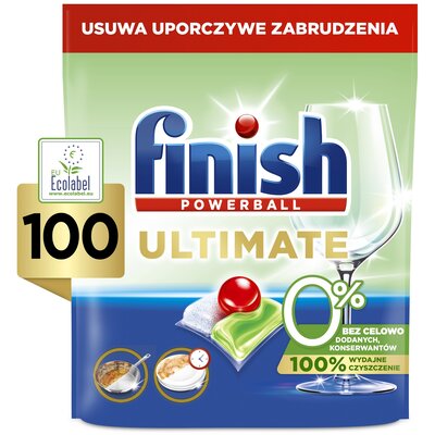 Kapsułki do zmywarki FINISH Ultimate 0% - 100 szt.